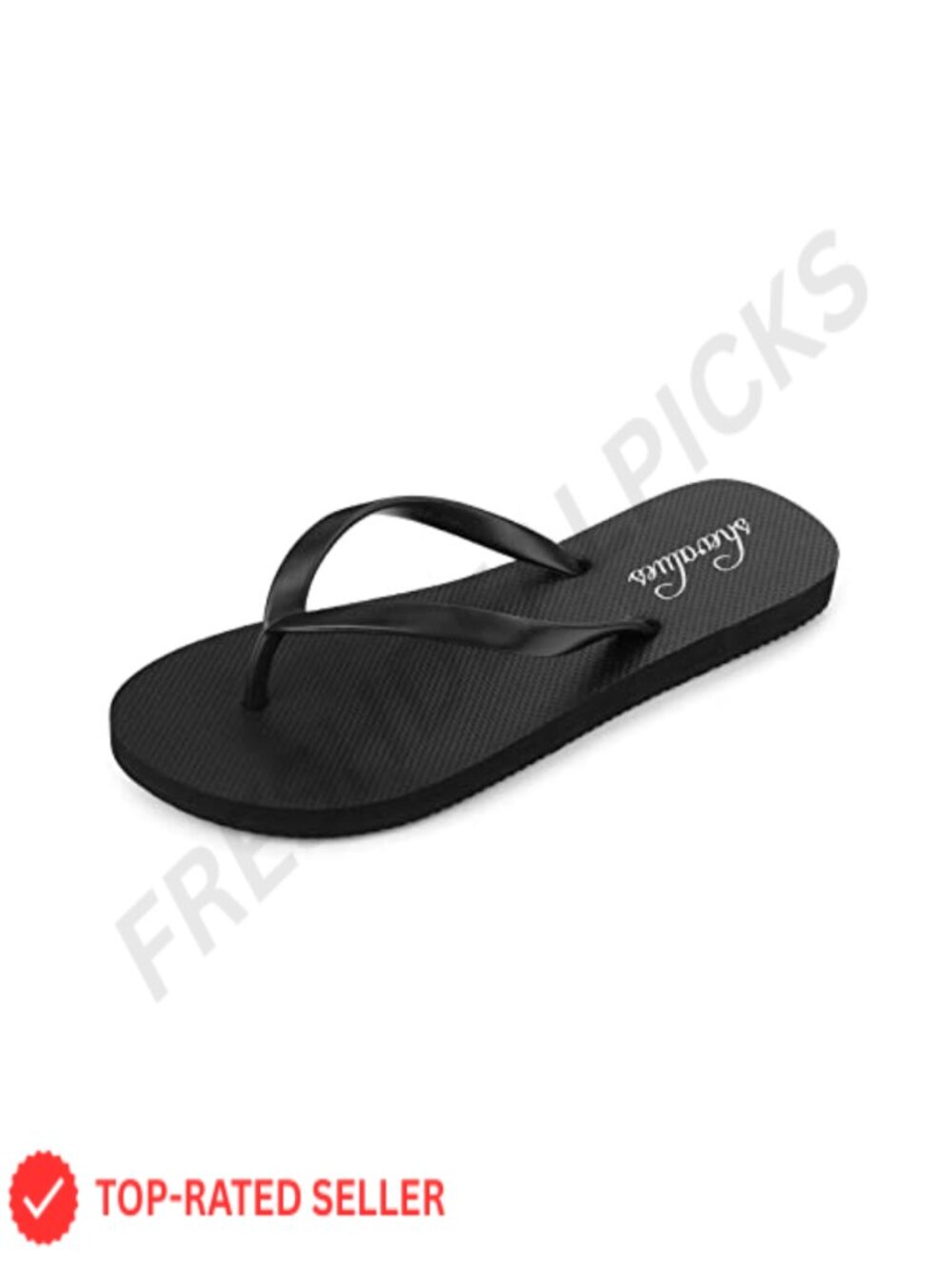 Slim Yoga Mat Footbed Flip Flops for Women Beach Shower Sandals